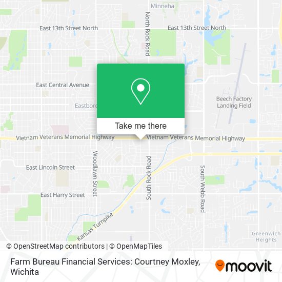 Farm Bureau Financial Services: Courtney Moxley map