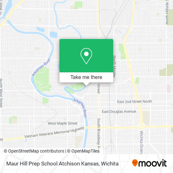 Mapa de Maur Hill Prep School Atchison Kansas