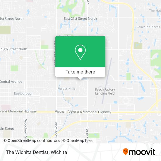 The Wichita Dentist map