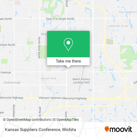 Mapa de Kansas Suppliers Conference
