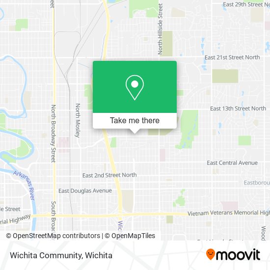Mapa de Wichita Community