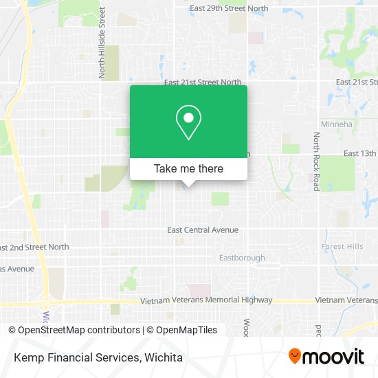 Kemp Financial Services map