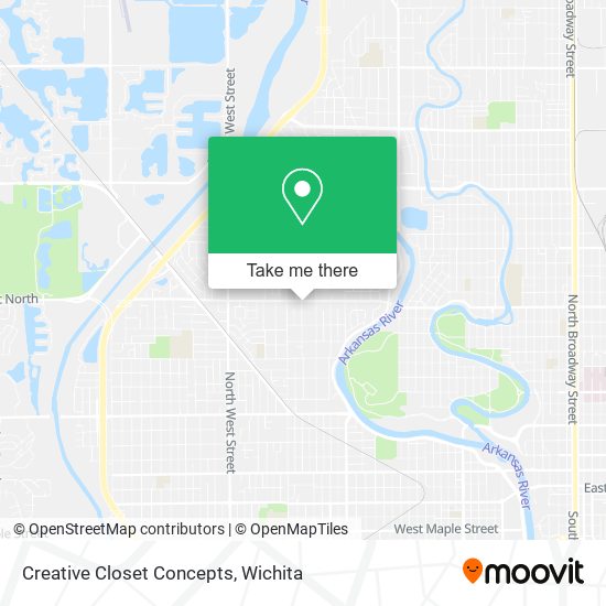 Creative Closet Concepts map