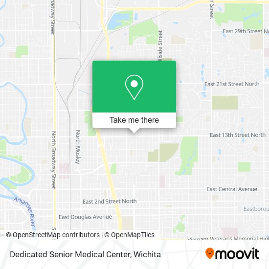 Dedicated Senior Medical Center map