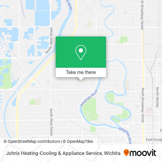 John's Heating-Cooling & Appliance Service map