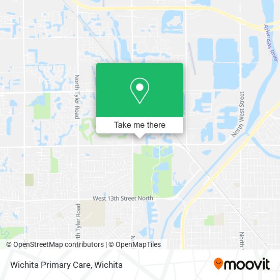 Wichita Primary Care map