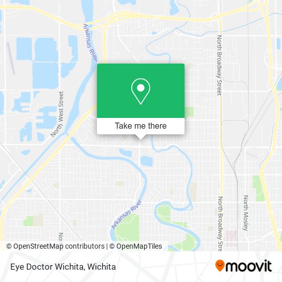 Mapa de Eye Doctor Wichita
