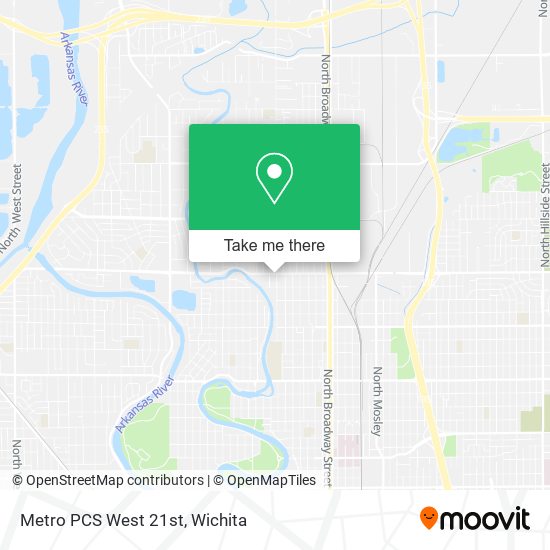 Mapa de Metro PCS West 21st