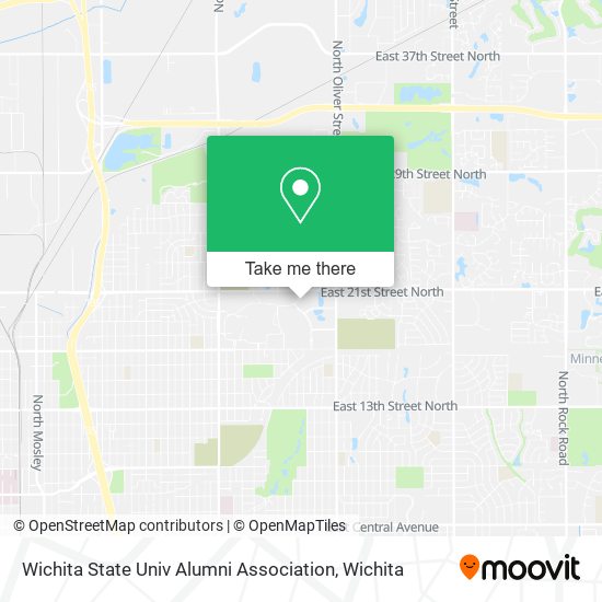 Mapa de Wichita State Univ Alumni Association