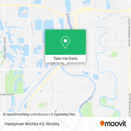 Handyman Wichita KS map