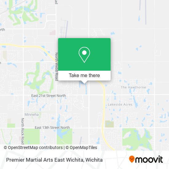 Mapa de Premier Martial Arts East Wichita