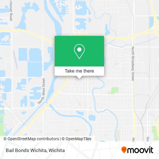 Bail Bonds Wichita map
