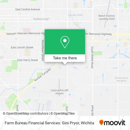 Farm Bureau Financial Services: Gini Pryor map
