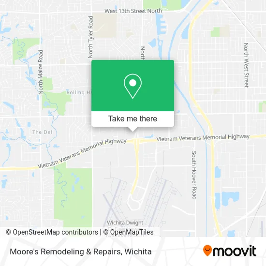 Moore's Remodeling & Repairs map