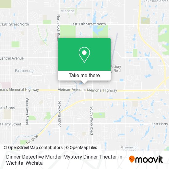 Dinner Detective Murder Mystery Dinner Theater in Wichita map