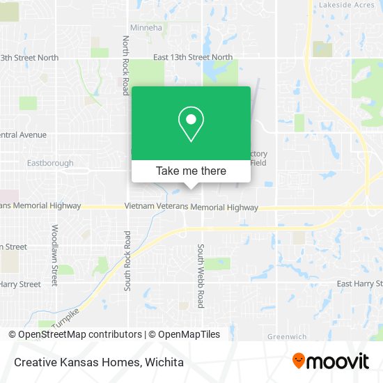 Creative Kansas Homes map