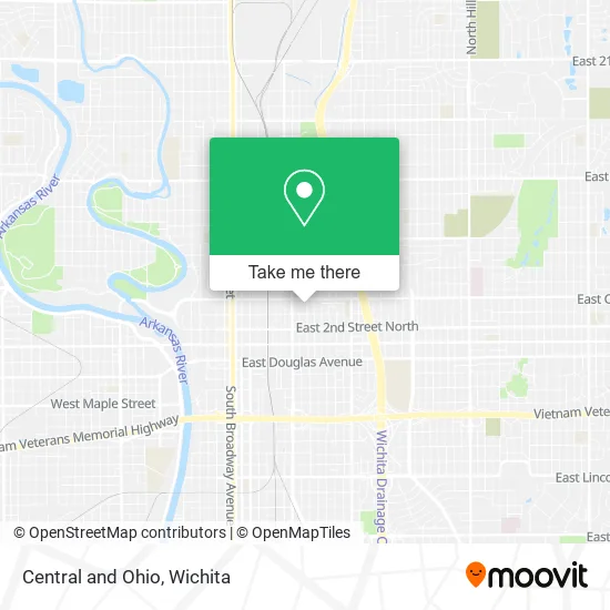 Central and Ohio map