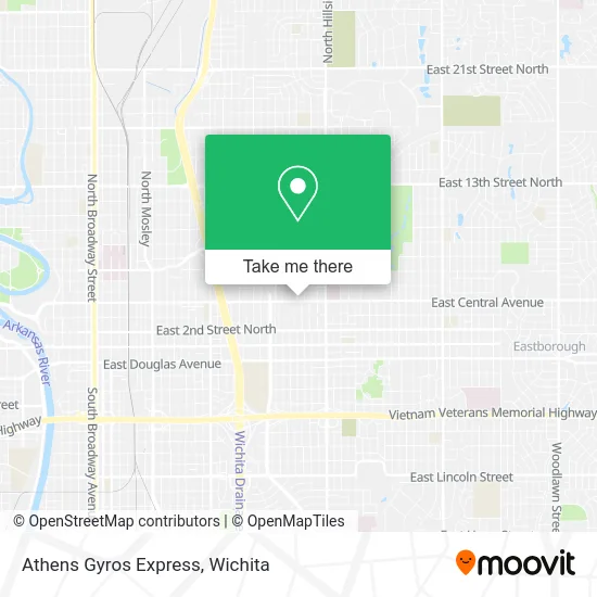 Athens Gyros Express map