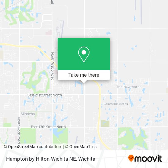 Mapa de Hampton by Hilton-Wichita NE