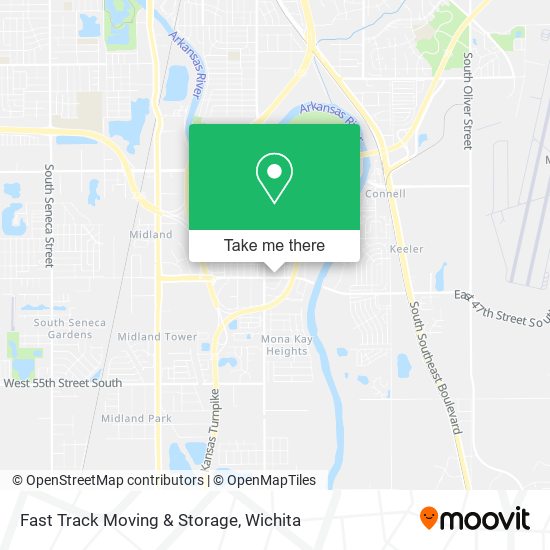 Fast Track Moving & Storage map
