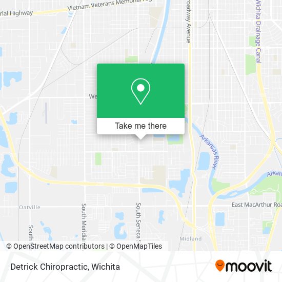 Detrick Chiropractic map