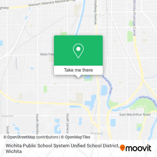 Mapa de Wichita Public School System Unified School District