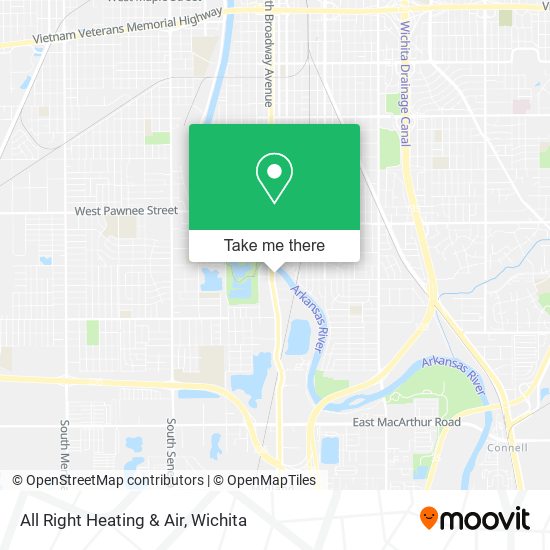 All Right Heating & Air map