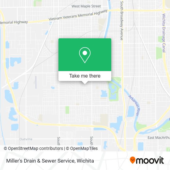 Miller's Drain & Sewer Service map