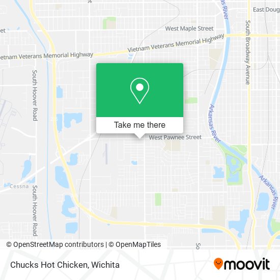 Chucks Hot Chicken map