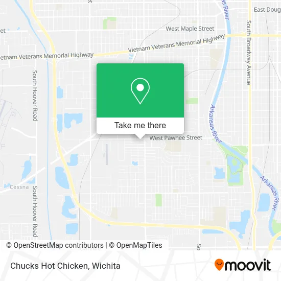 Chucks Hot Chicken map