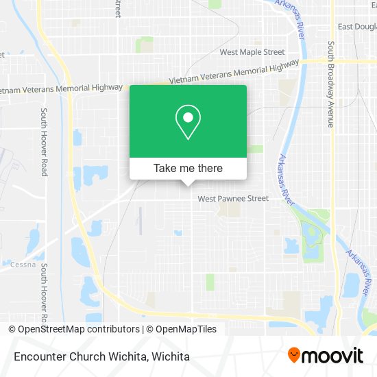 Mapa de Encounter Church Wichita