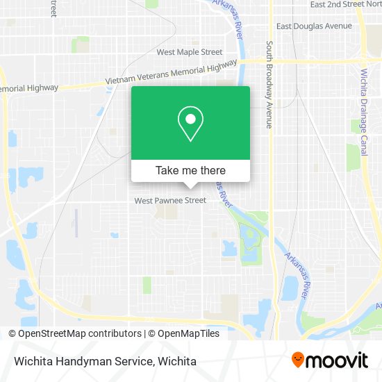 Wichita Handyman Service map