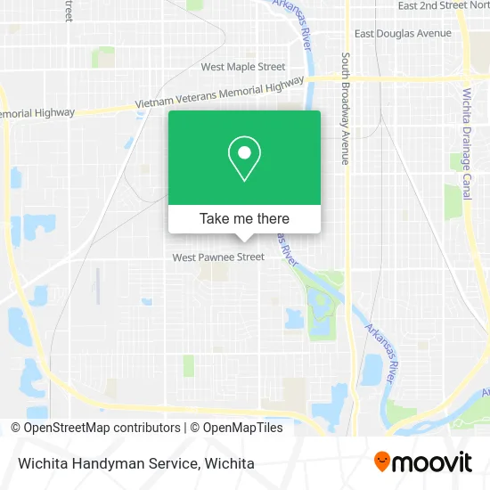 Wichita Handyman Service map