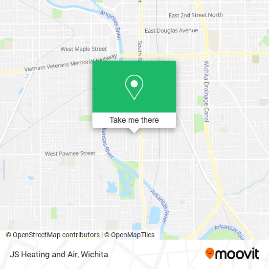 JS Heating and Air map