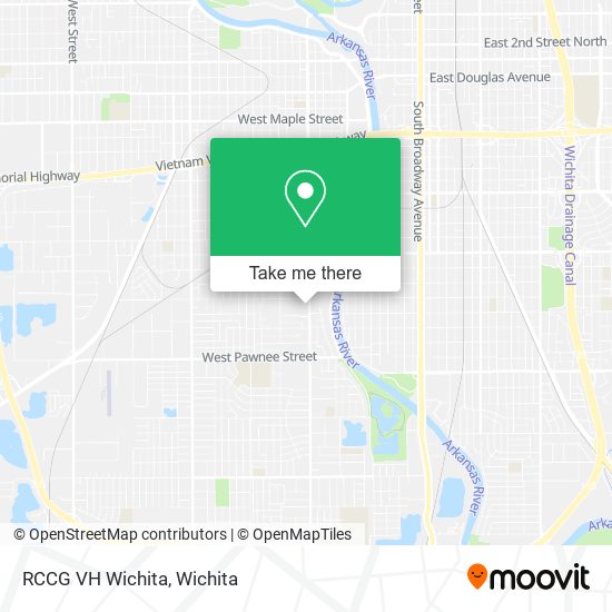 RCCG VH Wichita map