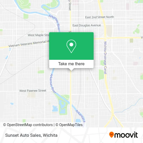 Sunset Auto Sales map