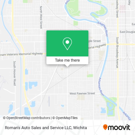 Roman's Auto Sales and Service LLC map