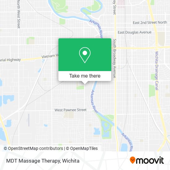 Mapa de MDT Massage Therapy