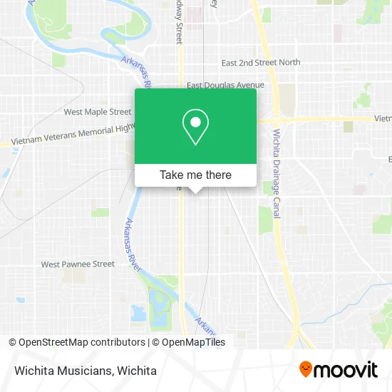 Wichita Musicians map