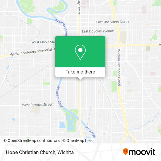 Hope Christian Church map