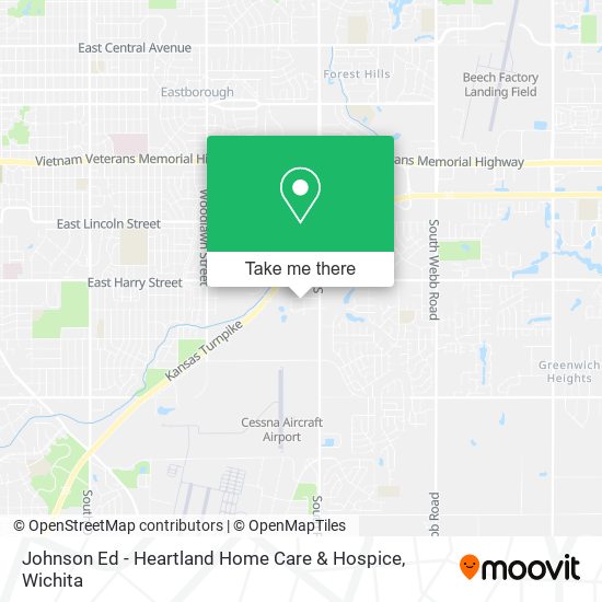 Johnson Ed - Heartland Home Care & Hospice map