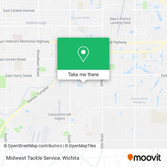 Mapa de Midwest Tackle Service