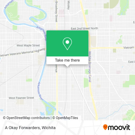 A Okay Forwarders map