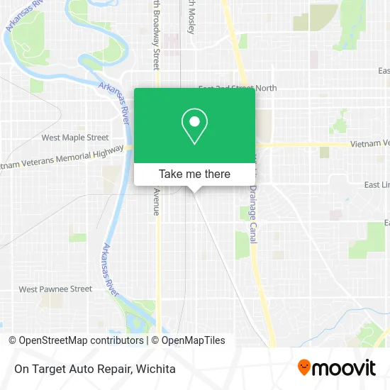 On Target Auto Repair map