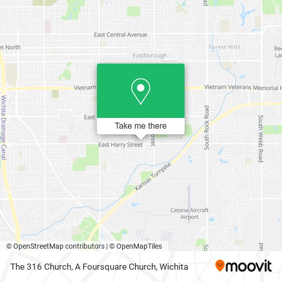 The 316 Church, A Foursquare Church map