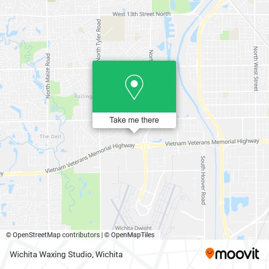 Mapa de Wichita Waxing Studio