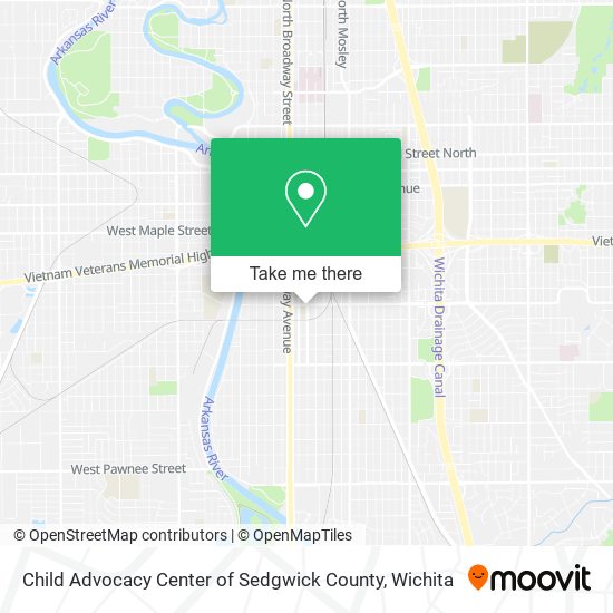 Child Advocacy Center of Sedgwick County map