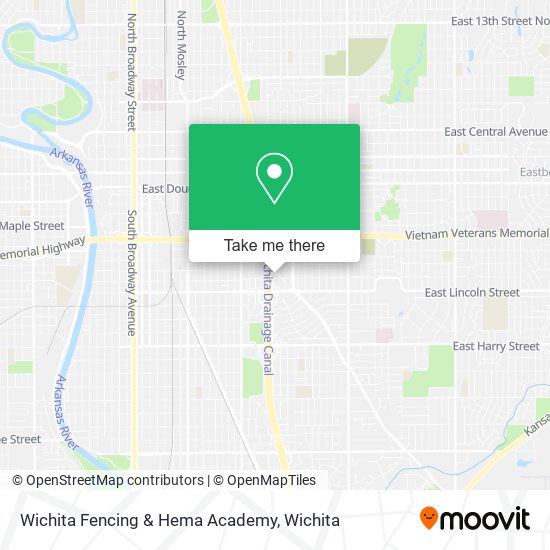 Mapa de Wichita Fencing & Hema Academy