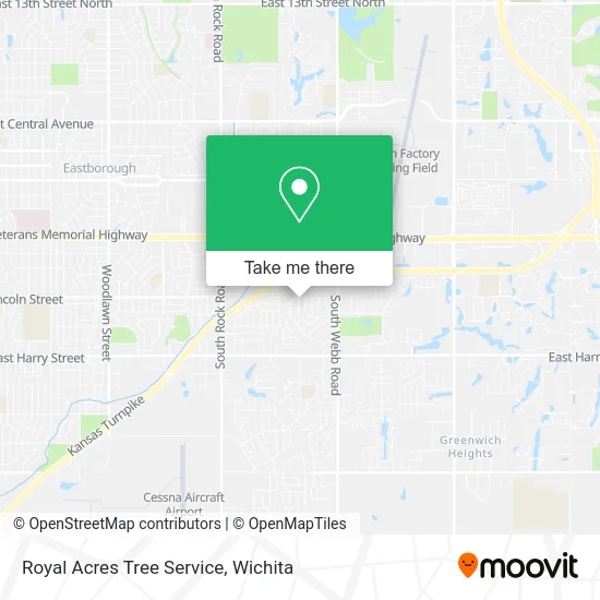 Royal Acres Tree Service map