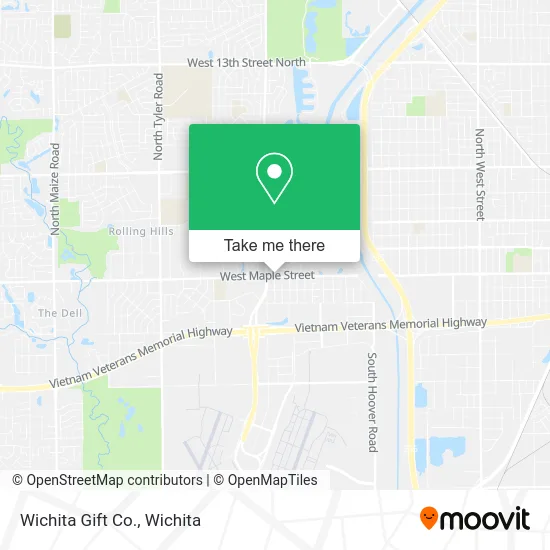 Wichita Gift Co. map